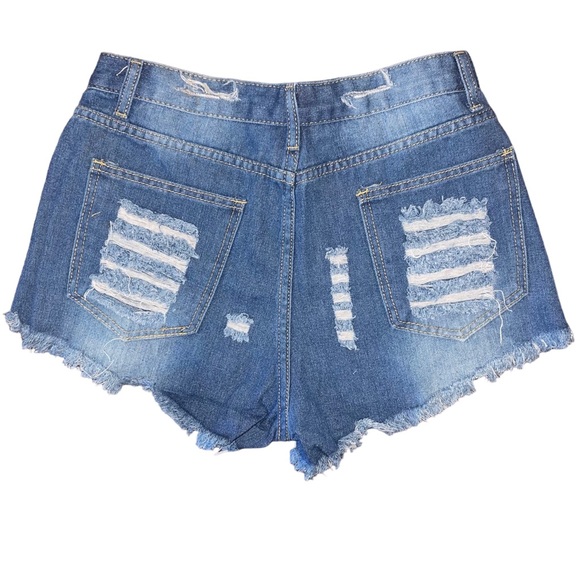 Women’s American Flag Print Fringe Shorts - Picture 4 of 4